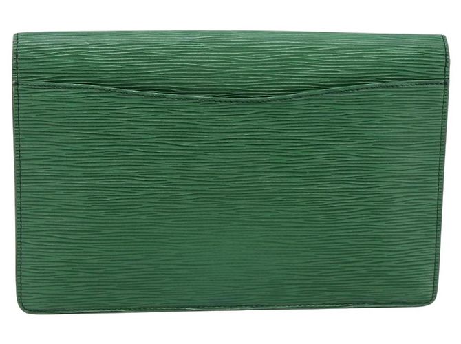 LOUIS VUITTON Epi Montaigne 27 Clutch Verde M52654 LV Auth BA12957 - vista 2