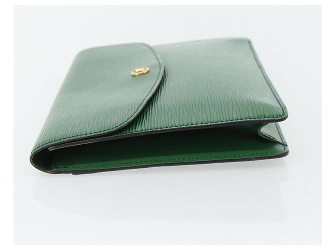 LOUIS VUITTON Epi Montaigne 27 Clutch Verde M52654 LV Auth BA12957 - vista 3