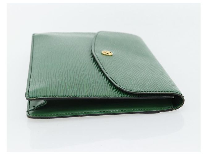 LOUIS VUITTON Epi Montaigne 27 Clutch Verde M52654 LV Auth BA12957 - vista 4