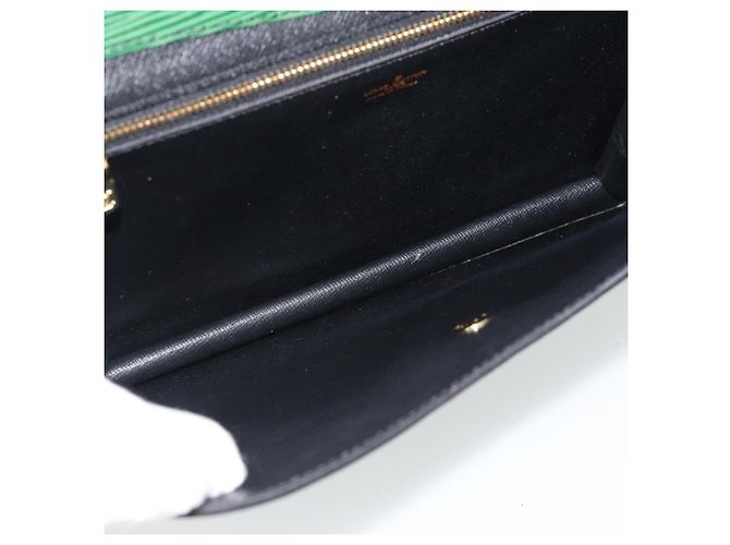 LOUIS VUITTON Epi Montaigne 27 Clutch Verde M52654 LV Auth BA12957 - vista 9