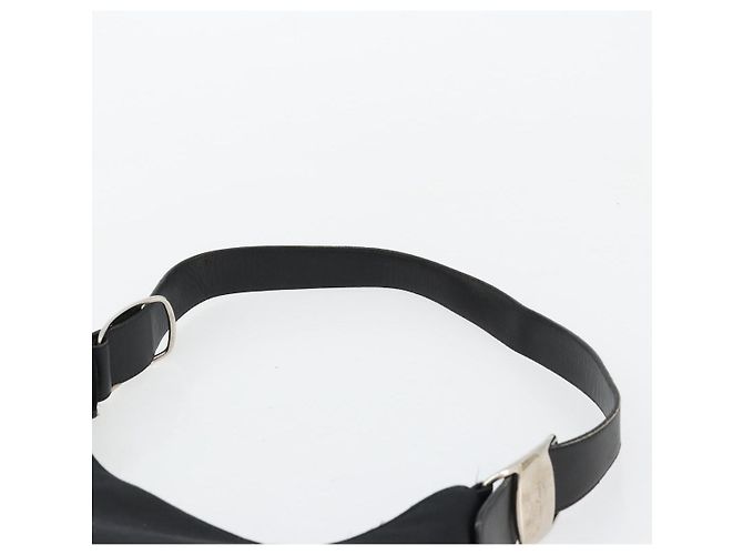 Borsa a tracolla Salvatore Ferragamo Vala Canvas Nero Argento Auth bs35141 - vista 8