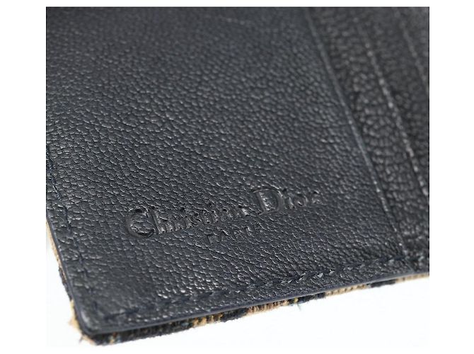 Portafoglio Compatto Christian Dior Trotter Canvas Navy Silver Auth 181463A Argento Blu navy - vista 16