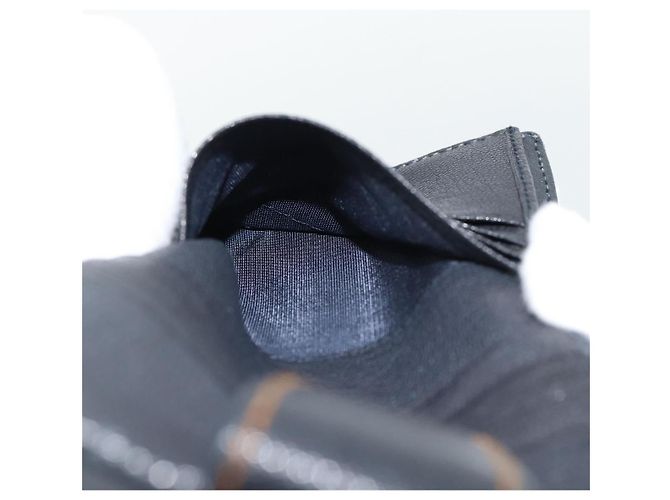 Portafoglio Compatto Christian Dior Trotter Canvas Navy Silver Auth 181463A Argento Blu navy - vista 19