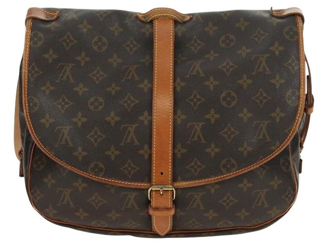 LOUIS VUITTON Bolsa de Ombro Monogram Saumur 35 M42254 LV Auth am11646A Monograma - vista 2