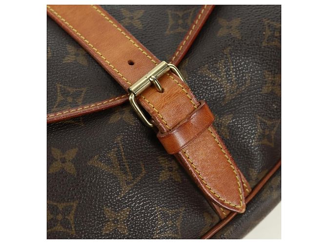 LOUIS VUITTON Bolsa de Ombro Monogram Saumur 35 M42254 LV Auth am11646A Monograma - vista 27