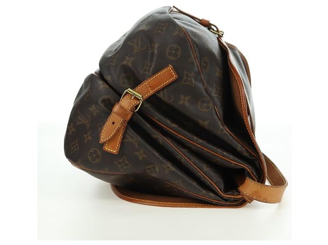 LOUIS VUITTON Bolsa de Ombro Monogram Saumur 35 M42254 LV Auth am11646A Monograma - vista 4