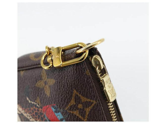 LOUIS VUITTON Monogram Giraffe Mini Pochette Cartera M62087 LV Auth 181445V Monograma - vista 10