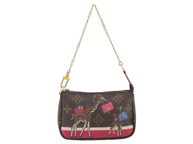 LOUIS VUITTON Monogram Giraffe Mini Pochette Cartera M62087 LV Auth 181445V Monograma - vista 13