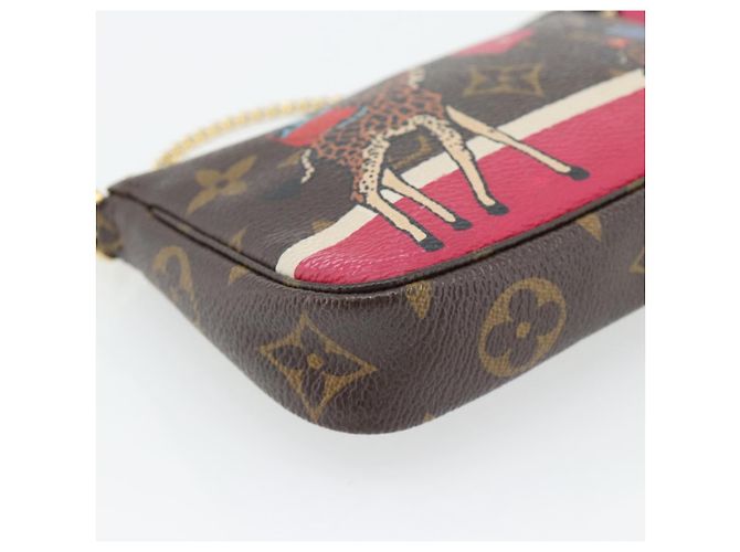LOUIS VUITTON Monogram Giraffe Mini Pochette Cartera M62087 LV Auth 181445V Monograma - vista 14