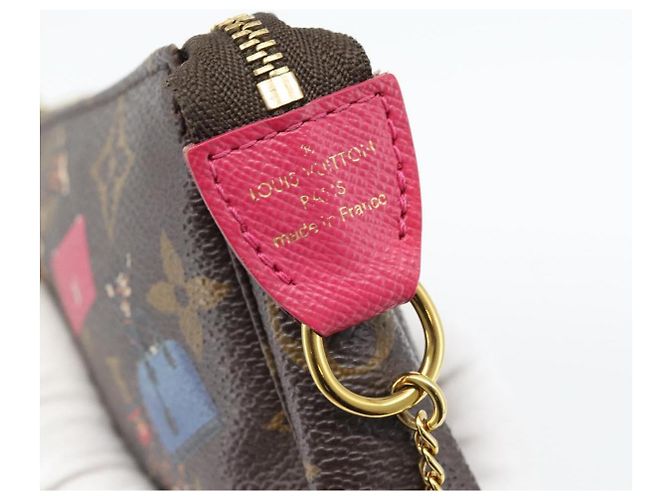 LOUIS VUITTON Monogram Giraffe Mini Pochette Cartera M62087 LV Auth 181445V Monograma - vista 17