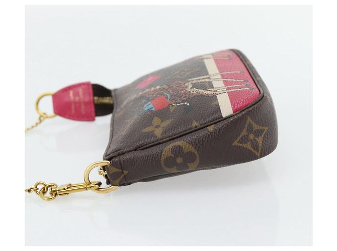 LOUIS VUITTON Monogram Giraffe Mini Pochette Cartera M62087 LV Auth 181445V Monograma - vista 3