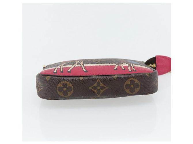 LOUIS VUITTON Monogram Giraffe Mini Pochette Cartera M62087 LV Auth 181445V Monograma - vista 5