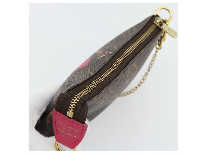 LOUIS VUITTON Monogram Giraffe Mini Pochette Cartera M62087 LV Auth 181445V Monograma - vista 6