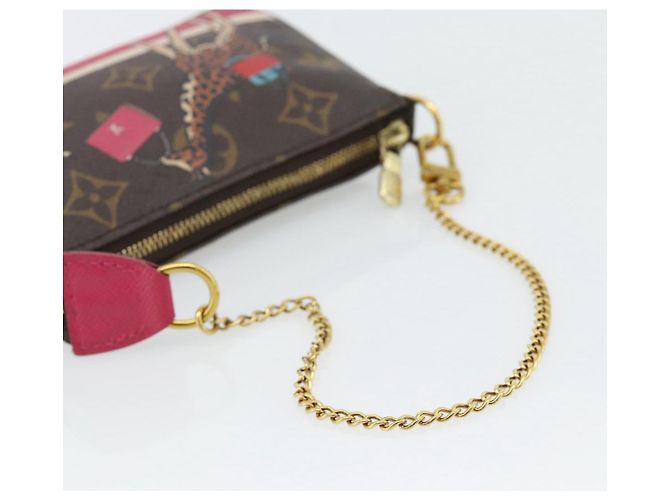 LOUIS VUITTON Monogram Giraffe Mini Pochette Cartera M62087 LV Auth 181445V Monograma - vista 7