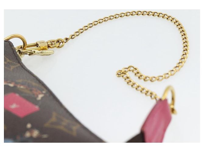 LOUIS VUITTON Monogram Giraffe Mini Pochette Cartera M62087 LV Auth 181445V Monograma - vista 8
