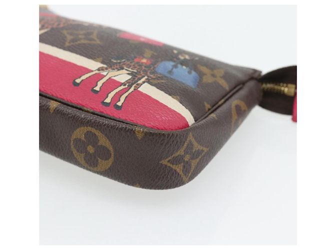 LOUIS VUITTON Monogram Giraffe Mini Pochette Cartera M62087 LV Auth 181445V Monograma - vista 9