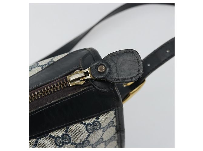 Borsa a tracolla GUCCI GG Supreme PVC Blu Navy Oro Auth ka4364 D'oro - vista 14