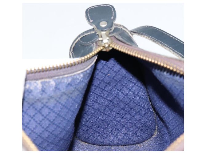 Borsa a tracolla GUCCI GG Supreme PVC Blu Navy Oro Auth ka4364 D'oro - vista 17