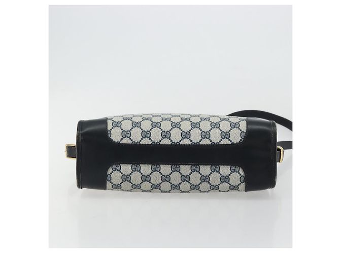 Borsa a tracolla GUCCI GG Supreme PVC Blu Navy Oro Auth ka4364 D'oro - vista 9
