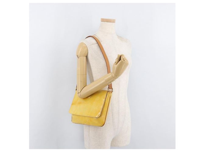 LOUIS VUITTON Monogram Vernis Thompson Street Bag Gris M91008 LV Auth BA12839 Grigio - vista 23