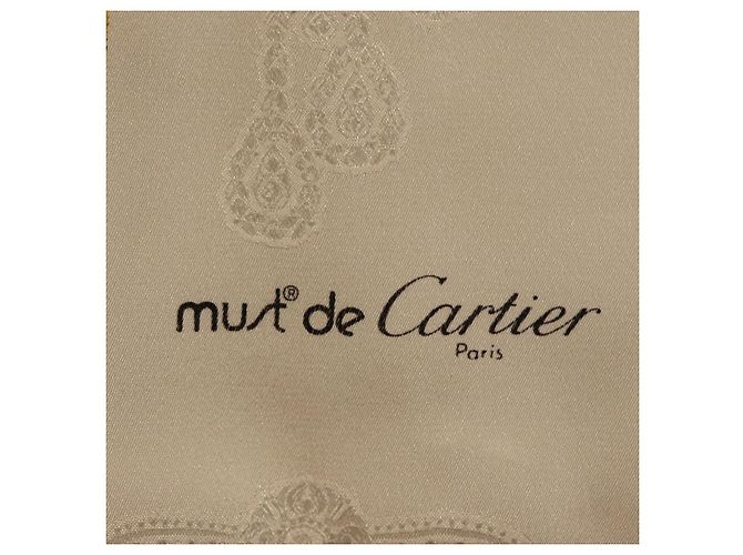 Sciarpa CARTIER in seta bianca Auth am11641A Bianco - vista 11