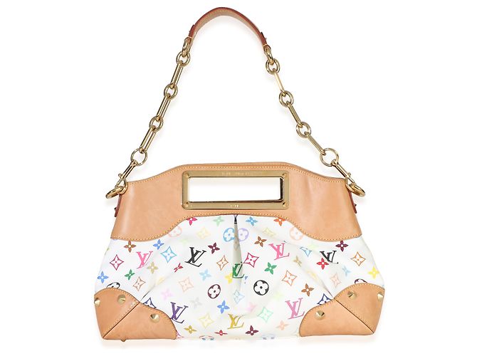 Louis Vuitton White Multicolor Monogram Canvas Judy MM Bianco Multicolore - vista 2