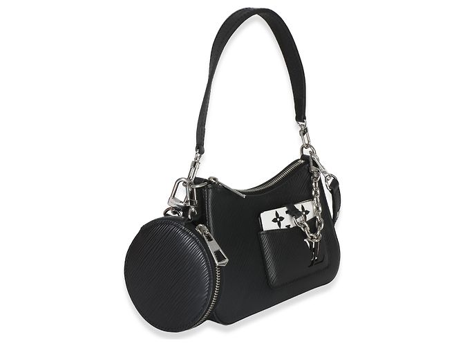Louis Vuitton Black Epi Monogram Marellini Nero - vista 4