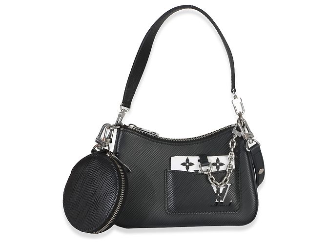 Louis Vuitton Black Epi Monogram Marellini Nero - vista 8