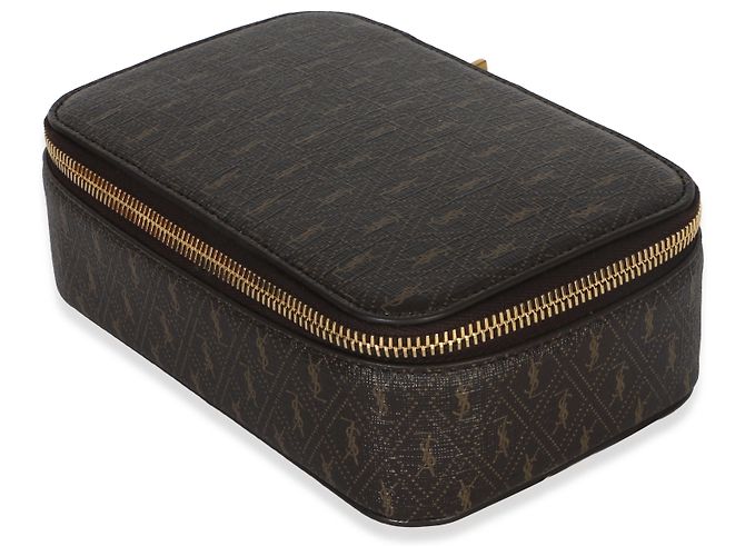 Portagioie Saint Laurent Le Monogramme marrone - vista 3