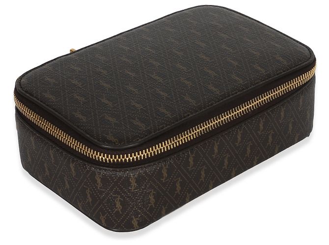 Portagioie Saint Laurent Le Monogramme marrone - vista 4