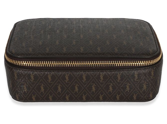 Portagioie Saint Laurent Le Monogramme marrone - vista 5