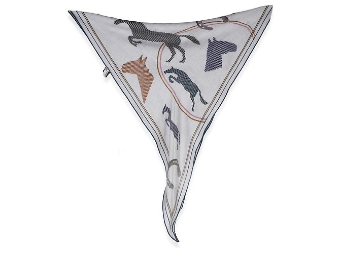 Sciarpa in seta e cashmere Saut Thor Gris Chine da uomo Hermès - vista 4