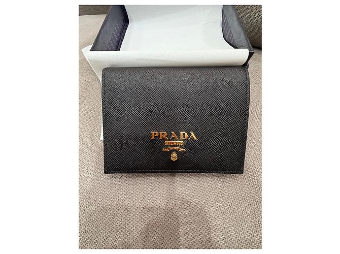 Prada Saffiano leather wallet black - view 2
