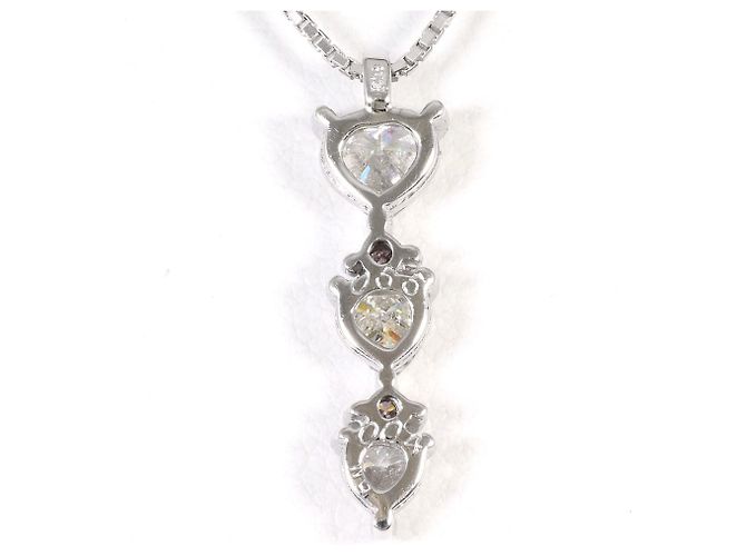 Autre Marque Elegante collana in oro bianco 18K e diamanti D'oro - vista 3