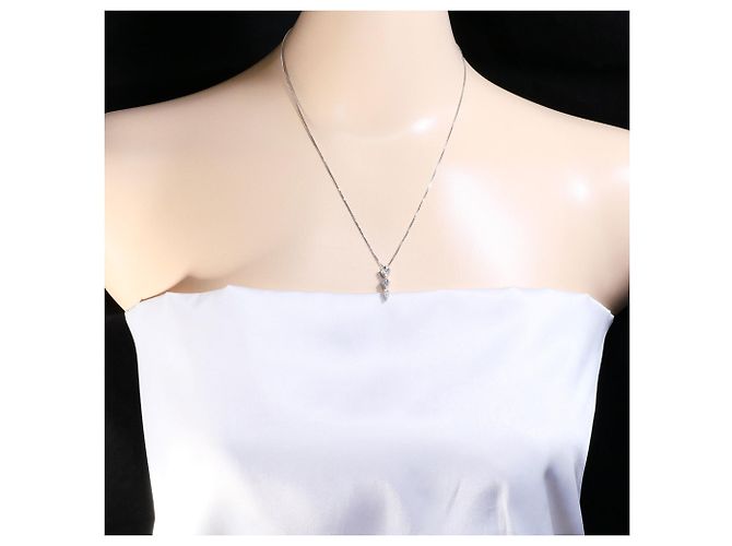 Autre Marque Elegante collana in oro bianco 18K e diamanti D'oro - vista 6