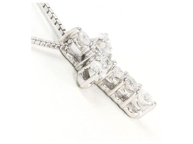 Autre Marque Collana di diamanti in platino PT900 e oro bianco 18K D'oro - vista 2