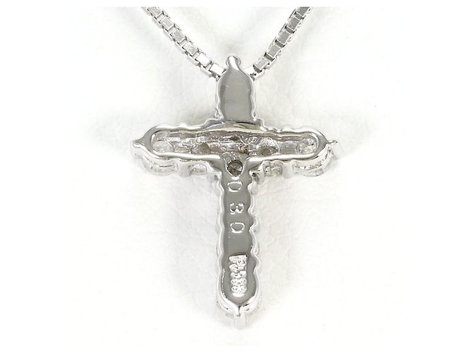 Autre Marque Collana di diamanti in platino PT900 e oro bianco 18K D'oro - vista 3