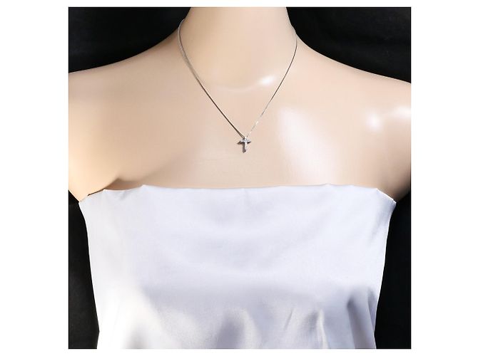 Autre Marque Collana di diamanti in platino PT900 e oro bianco 18K D'oro - vista 5