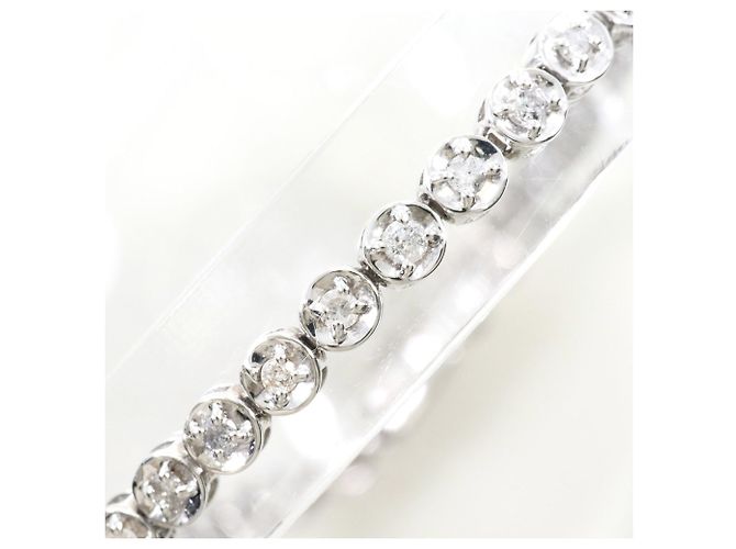 Autre Marque Bracciale con charm in oro bianco 18K con diamanti D'oro - vista 2