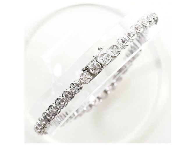 Autre Marque Bracciale con charm in oro bianco 18K con diamanti D'oro - vista 3