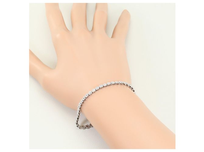 Autre Marque Bracciale con charm in oro bianco 18K con diamanti D'oro - vista 5