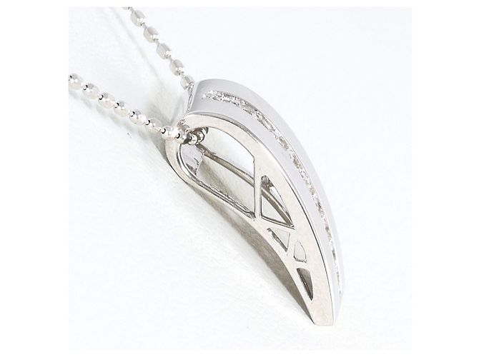 Autre Marque 18K Weißgoldkette mit Diamant Golden - Ansicht 2