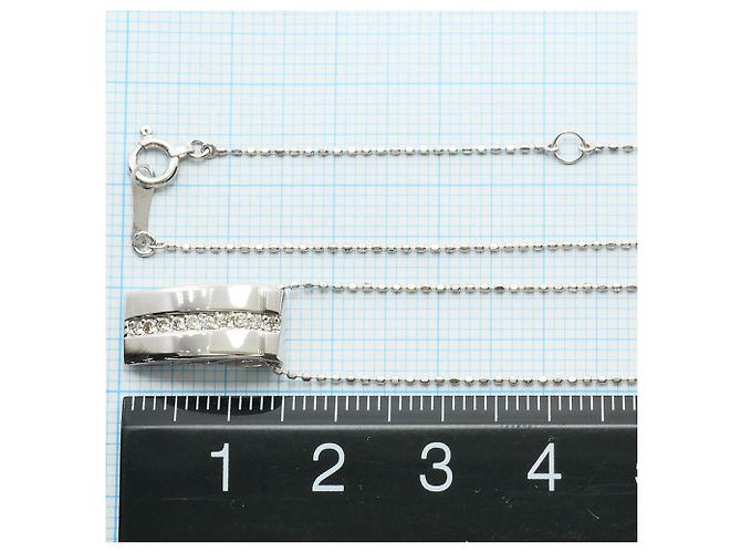Autre Marque 18K Weißgoldkette mit Diamant Golden - Ansicht 4