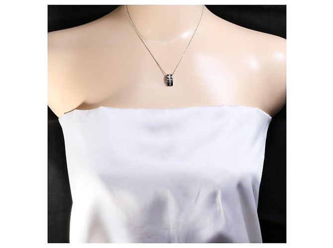 Autre Marque 18K Weißgoldkette mit Diamant Golden - Ansicht 5