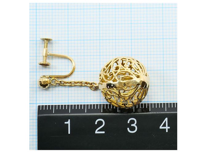 Autre Marque Orecchini a clip in oro giallo 18K con diamanti D'oro - vista 5