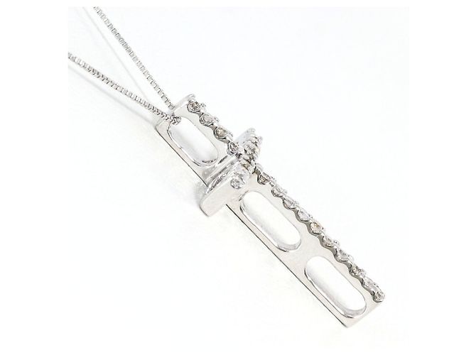Autre Marque Elegante collana in oro bianco 18K e diamanti D'oro - vista 2