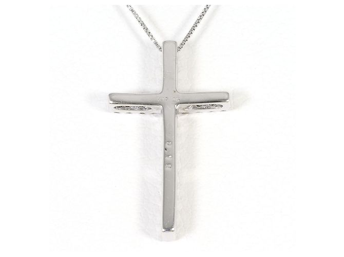 Autre Marque Elegante collana in oro bianco 18K e diamanti D'oro - vista 3