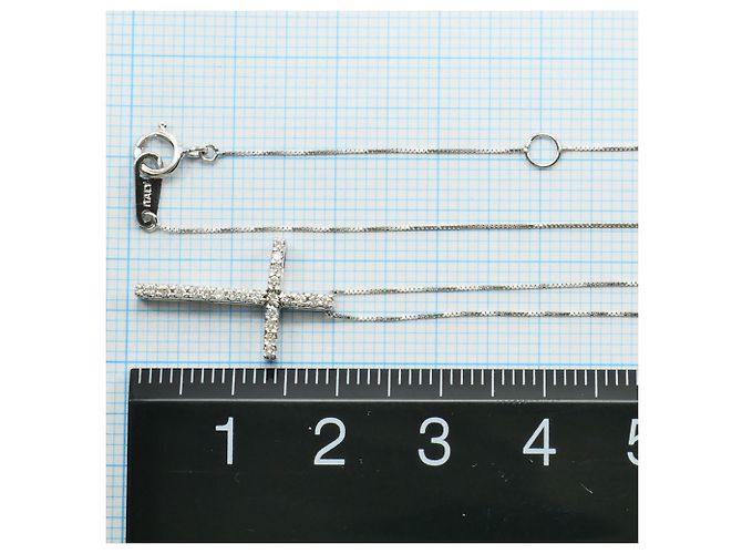 Autre Marque Elegante collana in oro bianco 18K e diamanti D'oro - vista 4