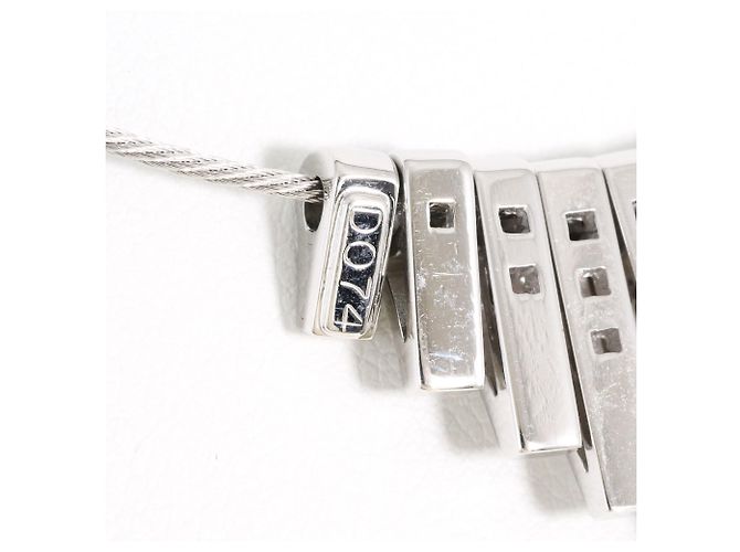 Autre Marque Elegante collana in oro bianco 18K con diamante D'oro - vista 4