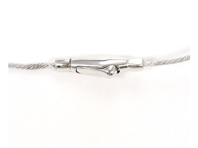 Autre Marque Elegante collana in oro bianco 18K con diamante D'oro - vista 5